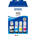 TIN Epson Tinte 102 EcoTank C13T03R640 4er Multipack (BKMCY) bis zu 6.000 Seiten