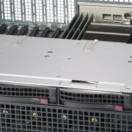 "2HE Supermicro SC825M BTQC-R802LPB - Rack-Montage - 2U - verbessertes - erweitertes ATX"