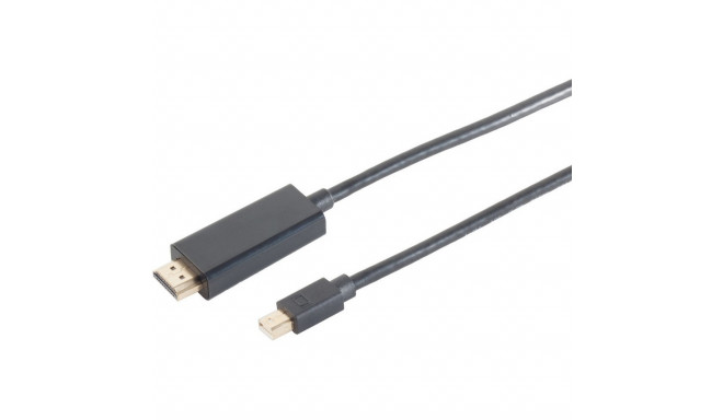 "Mini DisplayPort 1.2 > HDMI (ST-ST) 2m Adapterkabel Schwarz"