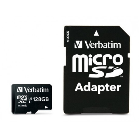 Verbatim mälukaart microSDXC 128GB Class 10 UHS-I Premium + adapter