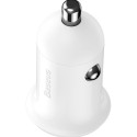 Baseus Grain Pro Car Charger 2x USB 4.8A (white)