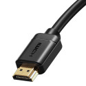 Baseus 2x HDMI 2.0 4K 30Hz Cable, 3D, HDR, 18Gbps, 8m (black)