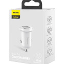 Baseus Grain Pro Car Charger 2x USB 4.8A (white)