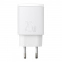 Baseus Compact Quick Charger, USB, USB-C, 20W (white)