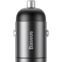 Baseus Tiny Star Mini Quick Charge Car Charger USB Port 30W Grey