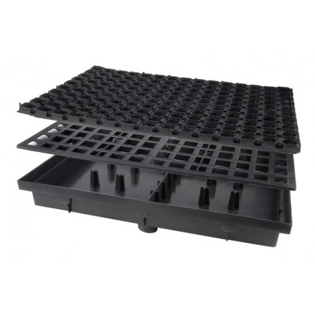 Plastikust kummiga uksematt 60x40