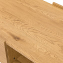 Coffee table SACHA 120x60xH35cm, melamine with oak bark