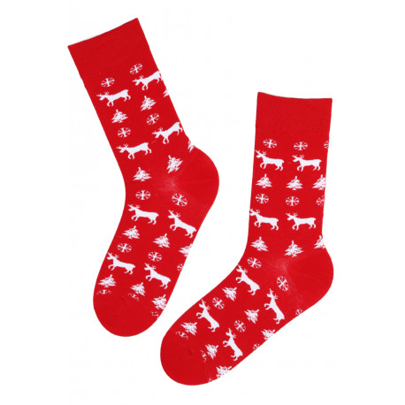 SOKISAHTEL AILO punased jõulusokid meestele 446