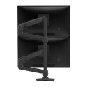 Ergotron LX Series LX Dual Stacking Arm, Tall Pole, Matte Black 101.6 cm (40") Desk