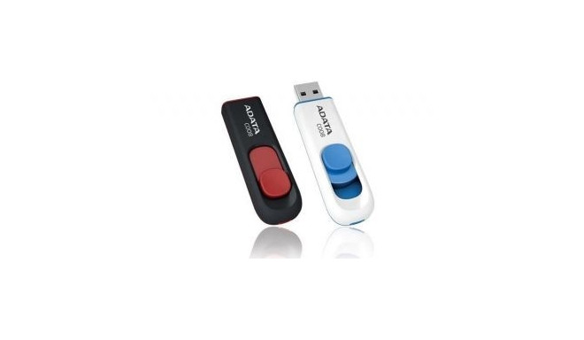 ADATA MEMORY DRIVE FLASH USB2 16GB/BLACK/RED AC008-16G-RKD A-DATA