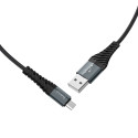 HOCO COOL charging data cable for Micro X38 1 metr black
