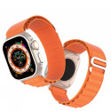 Dux Ducis kellarihm GS Woven Nylon Apple Watch 42/44/45/49mm, oranž