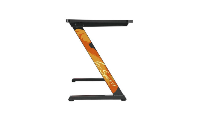 NanoRS RS120 Gaming Computer Desk, Modern Design, Light and Stable ( 50kg max load), Black & Orange,