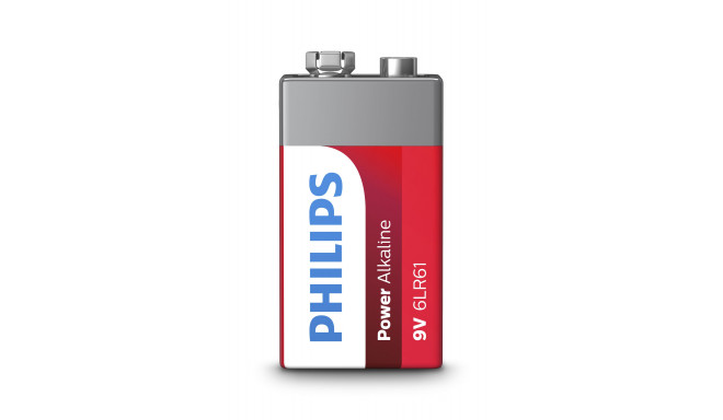 Philips battery Power Alkaline 9V LR61 pc