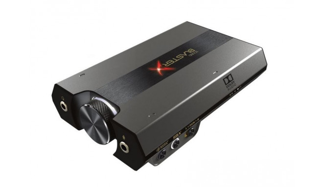 The Sound BlasterX G6 is a high-resolution external USB DAC and gaming amplifier de