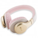 Guess Bluetooth headphones GUBH604GEMP pink 4G PU Leather With Script Metal Logo