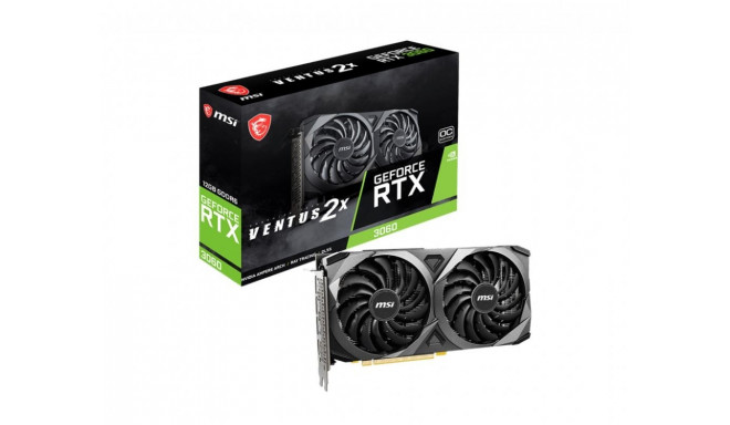 Graphics Card|MSI|NVIDIA GeForce RTX 3060|12 GB|192 bit|PCIE 4.0 16x|GDDR6|GPU 1807 MHz|1xHDMI|3xDis