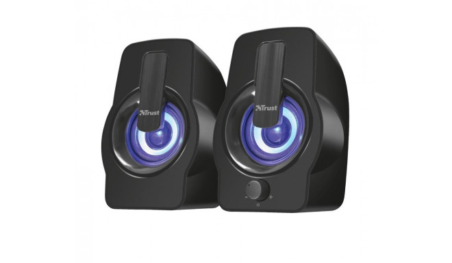 Speaker|TRUST|Gemi RGB|P.M.P.O. 12 Watts|1xAudio-In|Black|22948