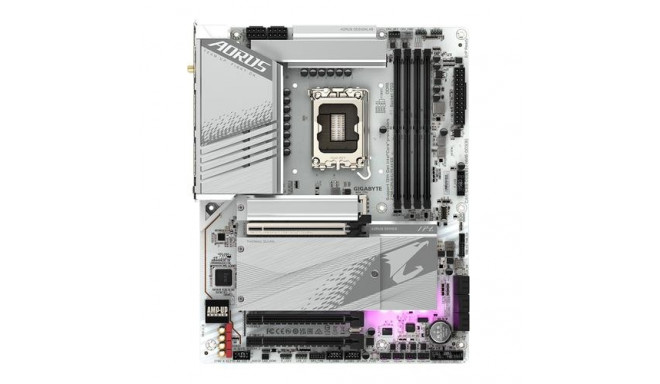 Gigabyte emaplaat Z790 Aorus Elite AX ICE Supports Intel Core 13th CPUs 16+1+2 Phases Digital 