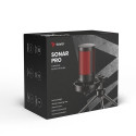 Savio wired gaming microphone with backlight tripod USB SONAR PRO Black, Red Game console microphone