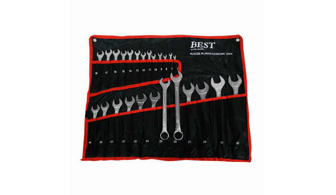 COMBINATION WRENCH 25 pcs. /SILVER 6-32mm...