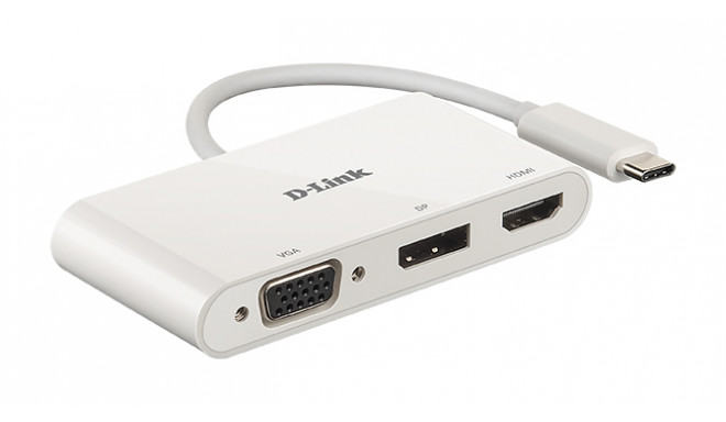 D-Link | 3-in-1 USB-C to HDMI/VGA/DisplayPort Adapter | DUB-V310 | USB hub | USB Type-C