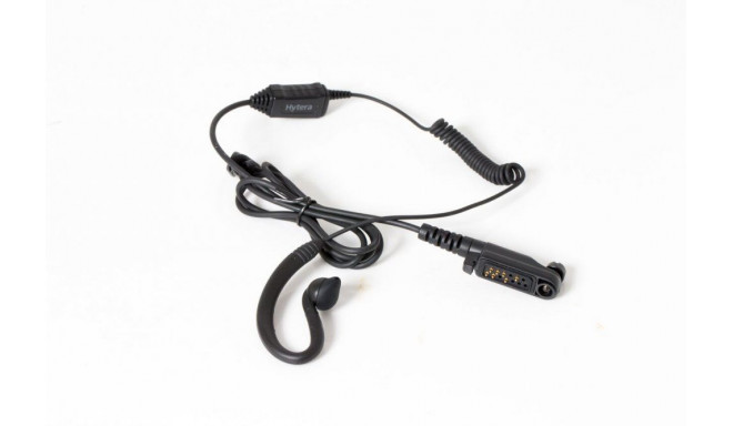 Hytera EHN26-P C-style Earpiece with In-line PTT and Microphone (Black)