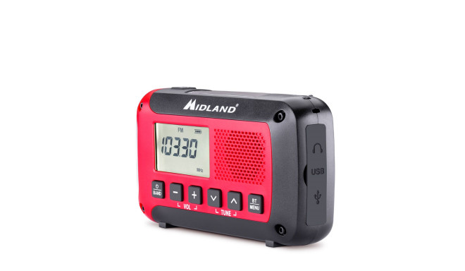 Midland ER250 BT hädaabiraadio koos bluetoothiga