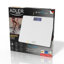 Adler AD 8157W personal scale Square White Electronic personal scale