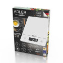 Adler AD 3170 kitchen scale Transparent, White Rectangle Electronic kitchen scale