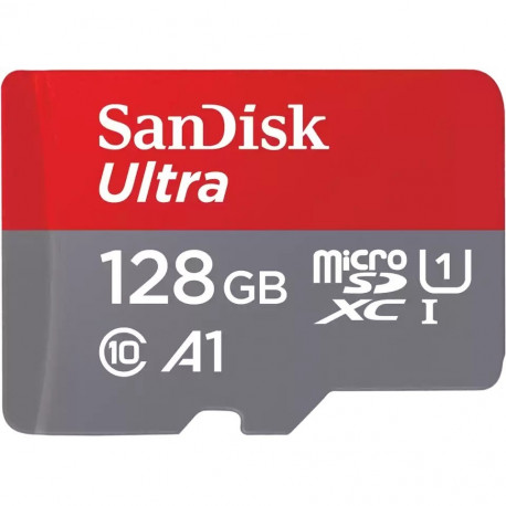 SanDisk mälukaart microSDXC 128GB Ultra 140MB/s +  adapter