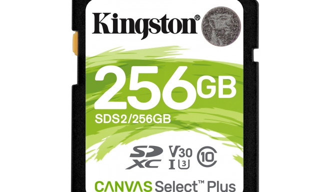 "CARD 256GB Kingston Canvas Select Plus SDXC 100MB/s"