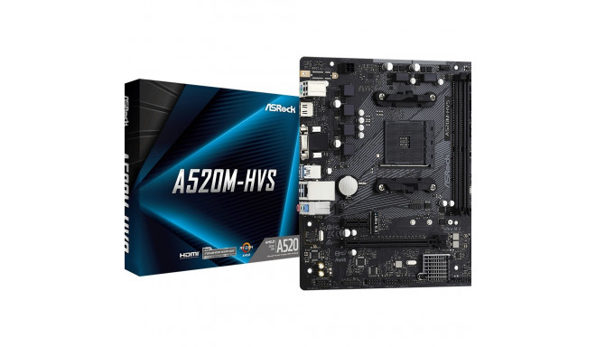 "AM4 ASRock A520M-HVS mATX"