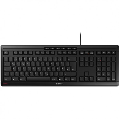 Cherry klaviatuur Stream JK-8500 USB QWERTZ DE, must