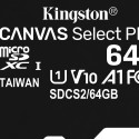 64GB Kingston Canvas Select Plus MicroSDXC 100MB/s