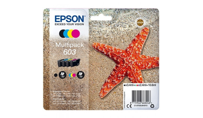 "Epson Tinte 603 C13T03U64010 4er Multipack (BKMCY) bis zu 130 Seiten"