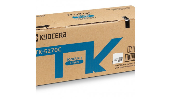 "Kyocera Toner TK-5270C Cyan bis zu 6.000 Seiten gem. ISO/IEC 19798"