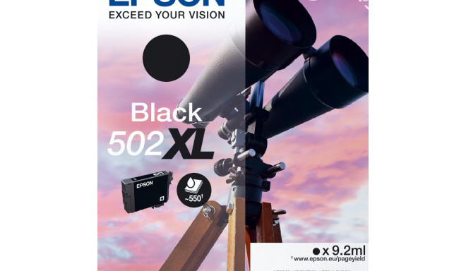 "Epson Tinte 502XL C13T02W14010 Schwarz bis zu 550 Seiten"