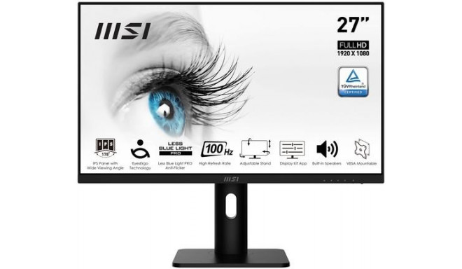 MSI Pro MP273AP computer monitor 68.6 cm (27&quot;) 1920 x 1080 pixels Full HD Black