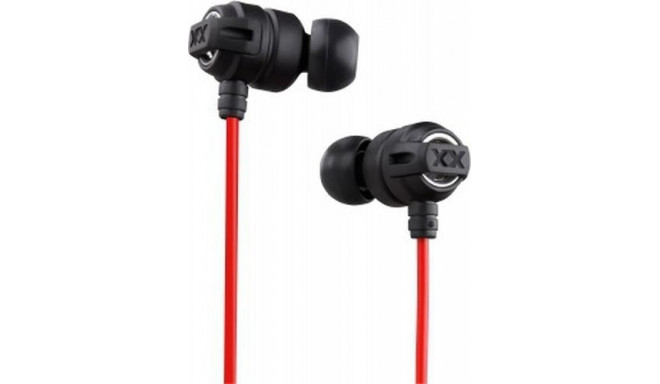 JVC HA-FX1X Headphones Wired Music Black, Red