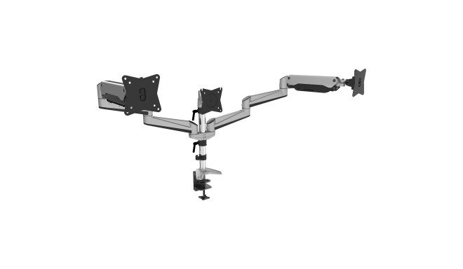 DIGITUS Universa Triple Monitor Holder w. Gas Spring and Clamp