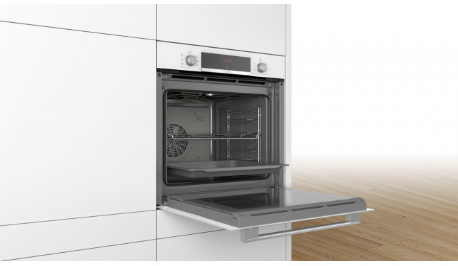 Bosch built-in oven Serie 4 HBA534BW0 71L A, white