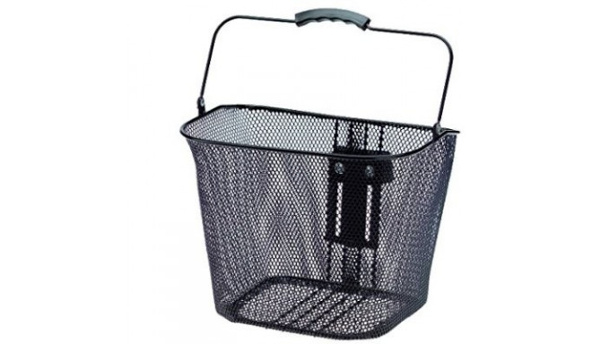 Jalgrattakorv ette, must 340x250x260mm