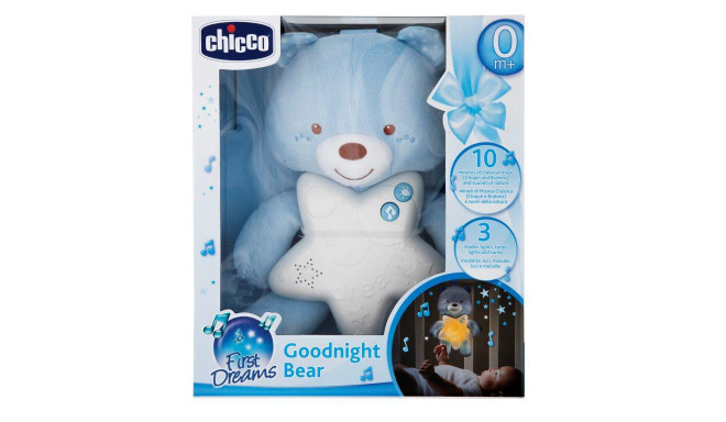 CHICCO interactive plush Goodnight bear blue