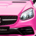Jeździk na akumulator Mercedes BENZ SLC300 Cabrio dźwięki, światła, pilot - różowy