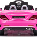 Jeździk na akumulator Mercedes BENZ SLC300 Cabrio dźwięki, światła, pilot - różowy