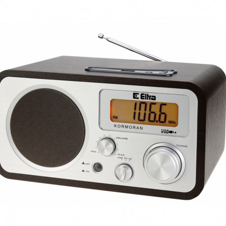 ELTRA KORMORAN FM/LW USB pruun raadio
