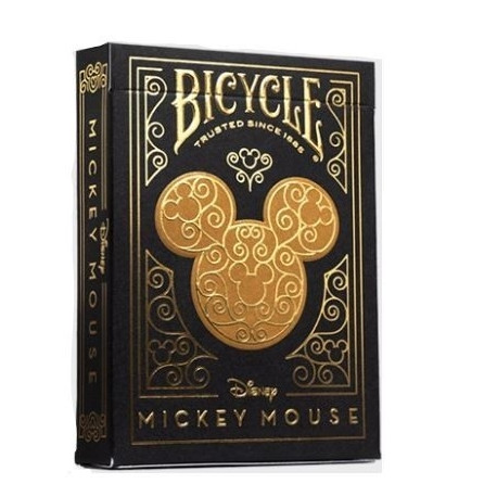 Bicycle playing cards Black & Gold Mickey