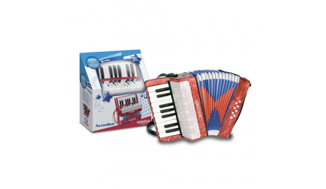 Accordion 17 keys and wooden structure