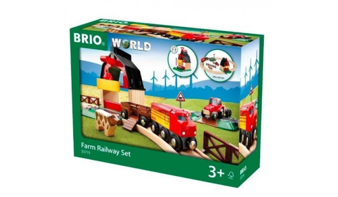 BRIO World Farm Railway Set